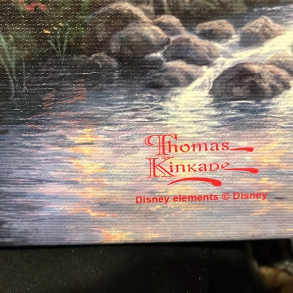 14”by 14” Snow White Discover by Thomas Kinkade signed by Disney artist - Picture 2 of 11